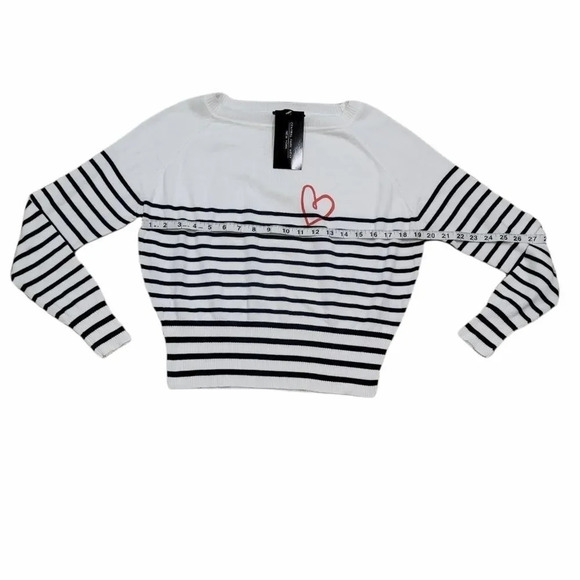CENTRAL PARK West Stripped Lightweight Sweater - Picture 8 of 11
